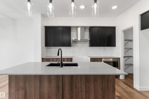 8608 183 Avenue, Edmonton, AB - Indoor Photo Showing Kitchen With Double Sink With Upgraded Kitchen