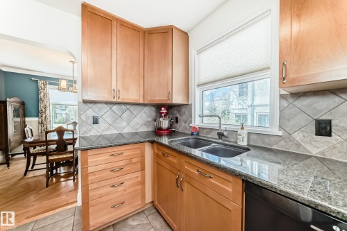 11243 127 Street, Edmonton, AB - Indoor Photo Showing Kitchen With Double Sink