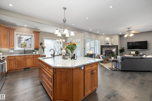 2311 Bailey Court, Edmonton, AB - Indoor With Fireplace