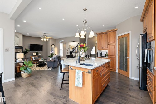 2311 Bailey Court, Edmonton, AB - Indoor Photo Showing Kitchen With Upgraded Kitchen
