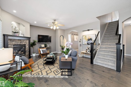 2311 Bailey Court, Edmonton, AB - Indoor With Fireplace