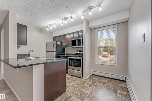 118 11803 22 Ave, Edmonton, AB - Indoor Photo Showing Kitchen With Stainless Steel Kitchen