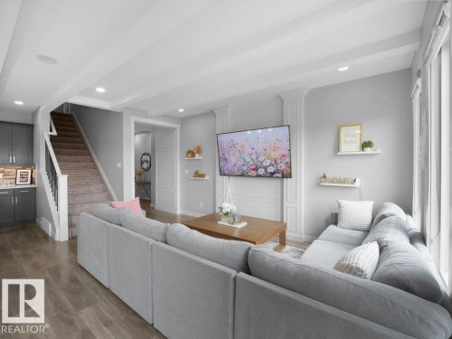 5055 Andison Close, Edmonton, AB - Indoor Photo Showing Living Room