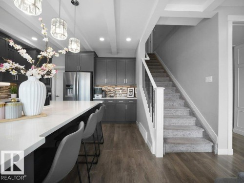 5055 Andison Close, Edmonton, AB - Indoor Photo Showing Kitchen With Upgraded Kitchen