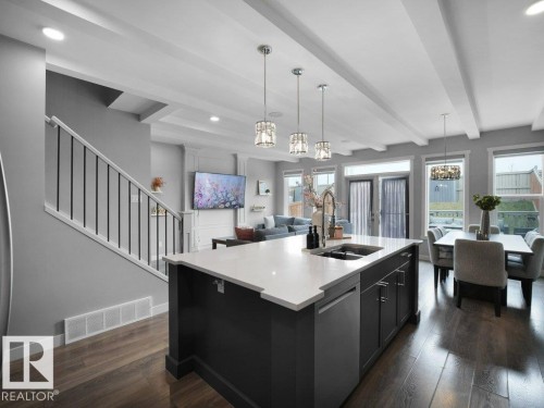 5055 Andison Close, Edmonton, AB - Indoor Photo Showing Kitchen With Double Sink