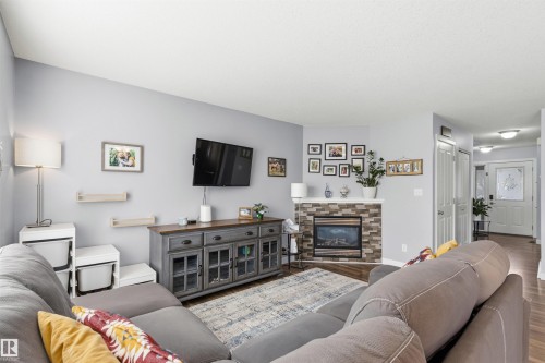 15315 137A Street, Edmonton, AB - Indoor Photo Showing Living Room With Fireplace