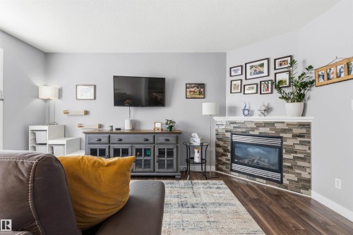 15315 137A Street, Edmonton, AB - Indoor Photo Showing Living Room With Fireplace