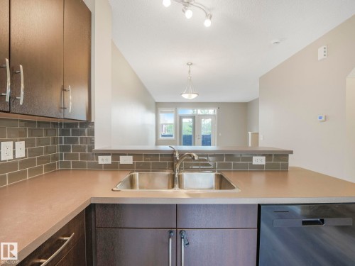 122 603 Watt Boulevard, Edmonton, AB - Indoor Photo Showing Kitchen With Double Sink