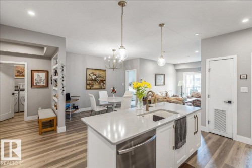 428 7463 May Common, Edmonton, AB - Indoor Photo Showing Kitchen With Double Sink With Upgraded Kitchen