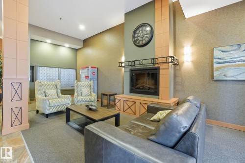 1102 10319 111 Street, Edmonton, AB - Indoor With Fireplace