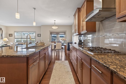 3908 Agar Crest, Edmonton, AB - Indoor Photo Showing Kitchen With Upgraded Kitchen