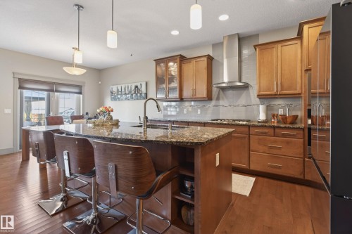 3908 Agar Crest, Edmonton, AB - Indoor Photo Showing Kitchen With Upgraded Kitchen
