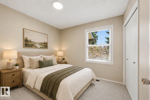 Virtually Staged - 692 Lee Ridge Road, Edmonton, AB - Indoor Photo Showing Bedroom