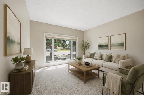 Virtually Staged - 692 Lee Ridge Road, Edmonton, AB - Indoor Photo Showing Living Room