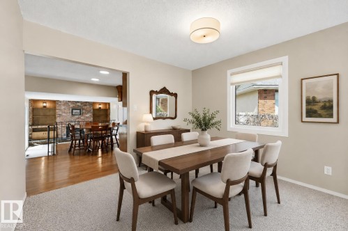 Virtually Staged - 692 Lee Ridge Road, Edmonton, AB - Indoor Photo Showing Dining Room