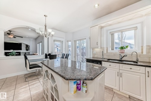16626 58A Street, Edmonton, AB - Indoor Photo Showing Kitchen With Double Sink