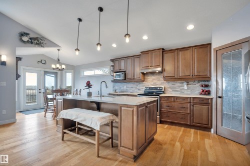 552 Reynalds Wynd, Leduc, AB - Indoor Photo Showing Kitchen With Upgraded Kitchen