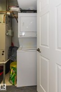 White stackable washer and dryer unit - 