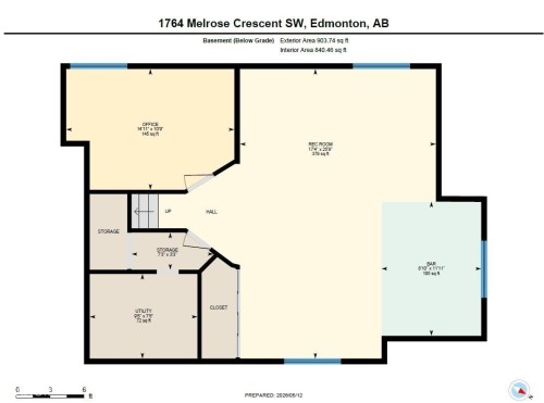 Floor plan - 1764 Melrose Crescent, Edmonton, AB 