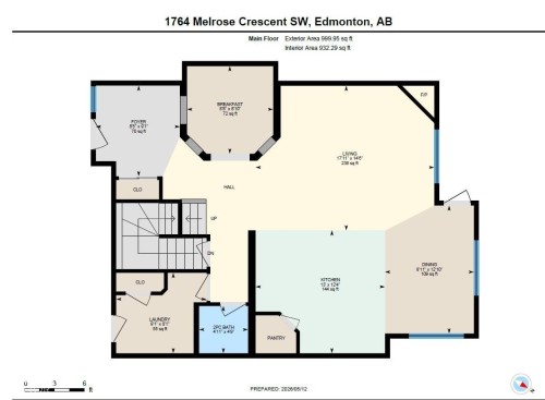 Floor plan - 1764 Melrose Crescent, Edmonton, AB 