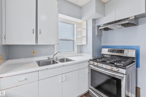 8331 81 Avenue, Edmonton, AB - Indoor Photo Showing Kitchen With Double Sink