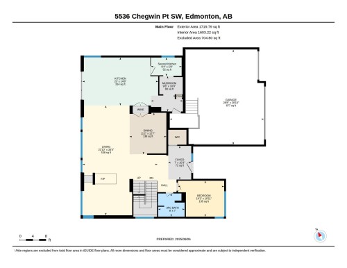 Main Floor Plan - 5536 Chegwin Point(E), Edmonton, AB - Other