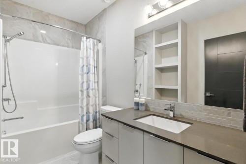 4 Piece Basement Bathroom featuring ample counter space and storage - 5536 Chegwin Point(E), Edmonton, AB - Indoor Photo Showing Bathroom