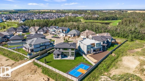 Aerial Photo of the Home, Lot, and Surrounding Area - 5536 Chegwin Point(E), Edmonton, AB - Outdoor With View