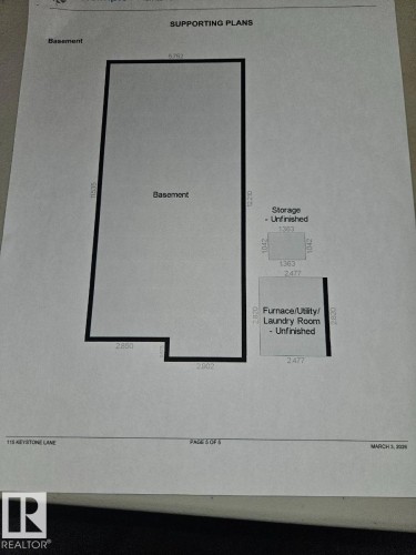 Floor plan - 115 Keystone Lane, Leduc, AB - Other