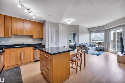 902 9819 104 Street, Edmonton, AB - Indoor Photo Showing Kitchen With Double Sink