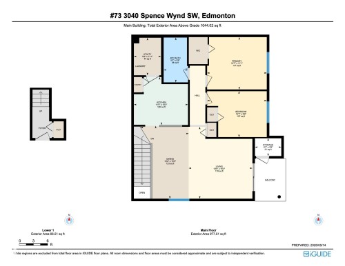Floor plan - 73 3040 Spence Wynd, Edmonton, AB 
