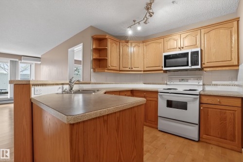 Kitchen - 104 9760 174 Street, Edmonton, AB - Indoor Photo Showing Kitchen With Double Sink