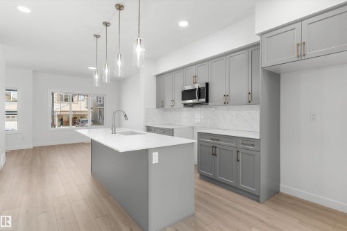 20615 43 Avenue, Edmonton, AB - Indoor Photo Showing Kitchen With Upgraded Kitchen