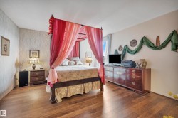 Hardwood-finish flooring extending throughout the room - 