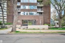 Multi-story building featuring a brick facade with multiple balconies and large windows - 1603 10025 113 Street, Edmonton, AB  - Outdoor With Balcony 
