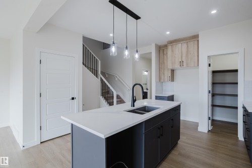 6223 29 Avenue, Edmonton, AB - Indoor Photo Showing Kitchen With Double Sink