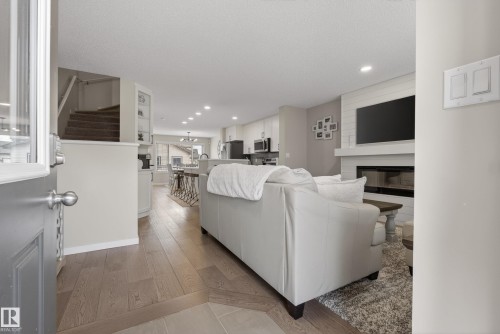 2513 Price Way, Edmonton, AB - Indoor Photo Showing Other Room With Fireplace