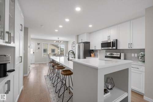 2513 Price Way, Edmonton, AB - Indoor Photo Showing Kitchen With Stainless Steel Kitchen