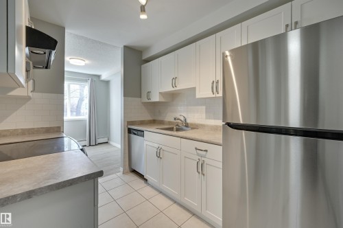 113 10838 108 Street, Edmonton, AB - Indoor Photo Showing Kitchen With Stainless Steel Kitchen