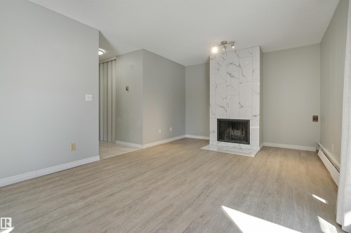 113 10838 108 Street, Edmonton, AB - Indoor With Fireplace