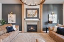 5501 109A Street, Edmonton, AB  - Indoor Photo Showing Living Room With Fireplace 