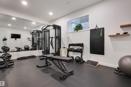 5501 109A Street, Edmonton, AB - Indoor Photo Showing Gym Room