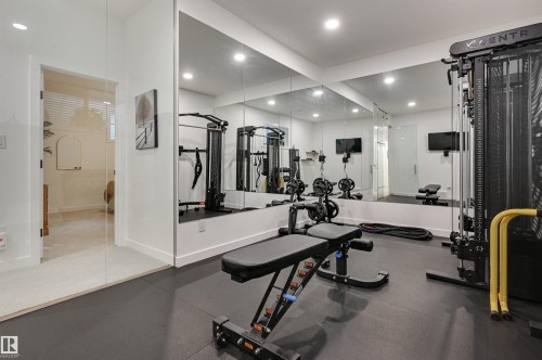 5501 109A Street, Edmonton, AB - Indoor Photo Showing Gym Room