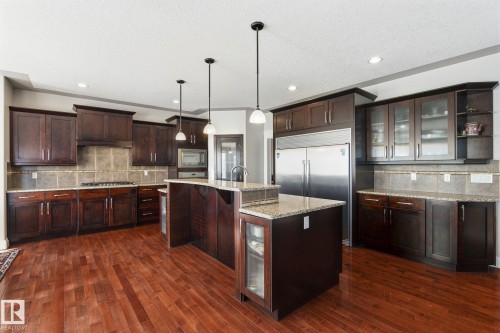 515 Callaghan Point(E), Edmonton, AB - Indoor Photo Showing Kitchen With Stainless Steel Kitchen With Upgraded Kitchen