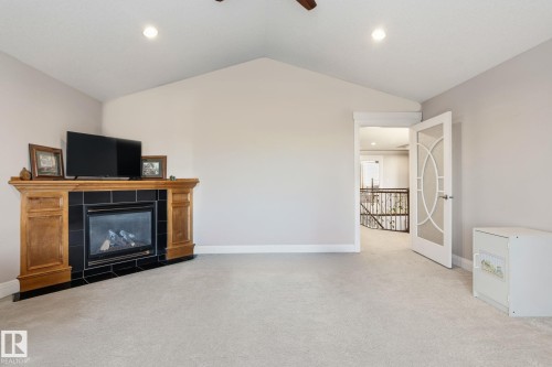 515 Callaghan Point(E), Edmonton, AB - Indoor With Fireplace