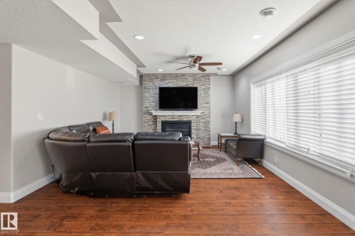 515 Callaghan Point(E), Edmonton, AB - Indoor With Fireplace