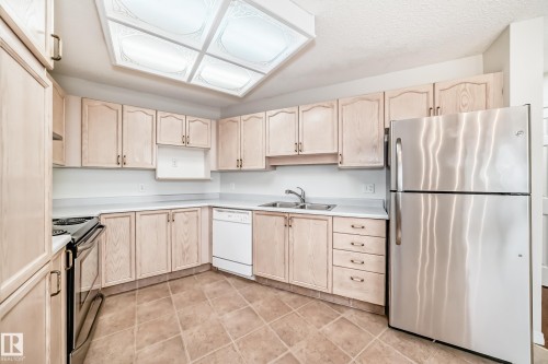 28 603 Youville Drive E, Edmonton, AB - Indoor Photo Showing Kitchen With Double Sink