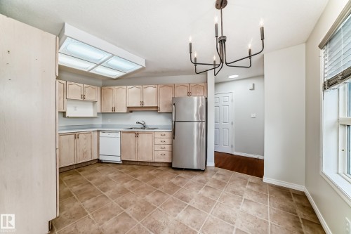 28 603 Youville Drive E, Edmonton, AB - Indoor Photo Showing Kitchen With Double Sink