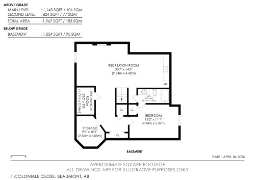Floor plan - #1 Colonial Close, Beaumont, AB - Other