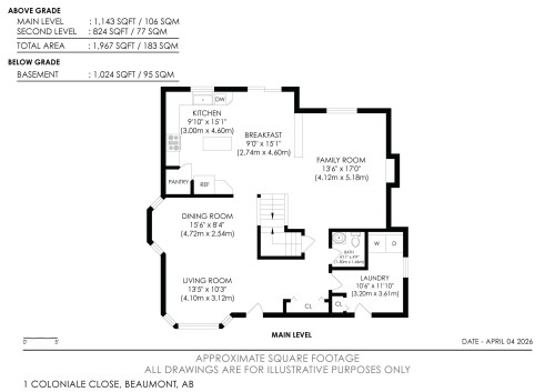 Floor plan - #1 Colonial Close, Beaumont, AB - Other